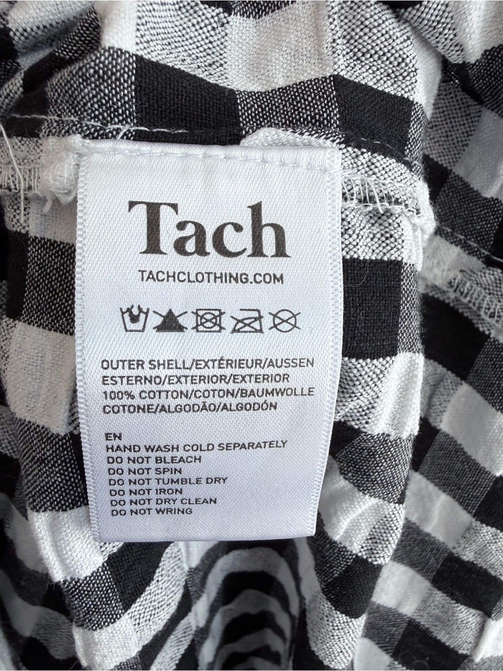 Tach Ilena Cloqué Gingham Embroidered Milkmaid Boho Cottagecore Dress L - Picture 12 of 16